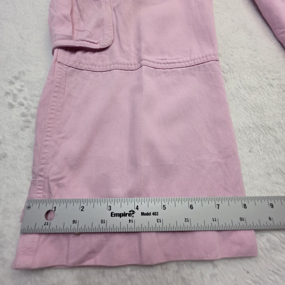 Lauren Ralph Lauren Pink Cargo Cropped Pants Women's Size 6 Wide Leg Utility - Picture 2 of 8